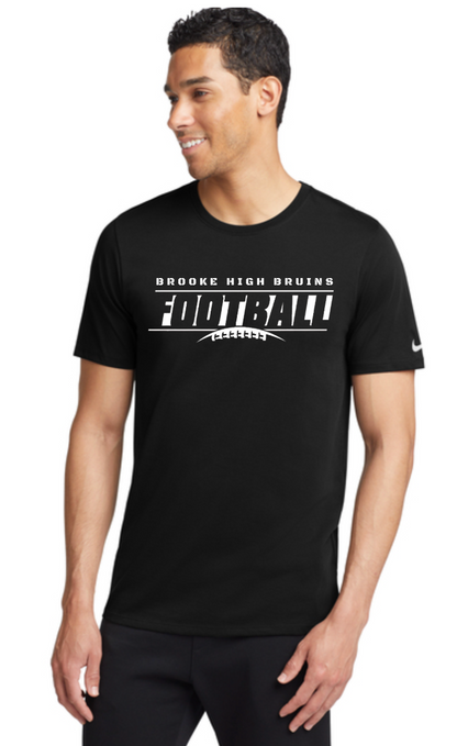 Adult Unisex Nike Brooke High Bruins Goal Line Graphic Dri-FIT Performance Tee