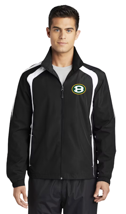 Men's Colorblock Windbreaker Jacket with Classic Brooke Logo