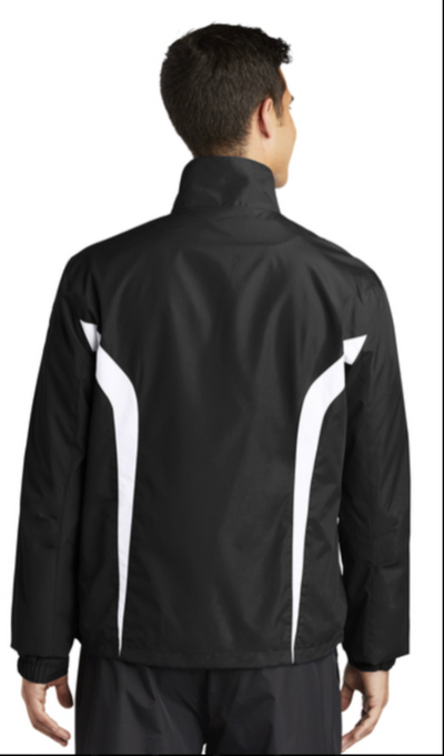 Men's Colorblock Windbreaker Jacket with Classic Brooke Logo