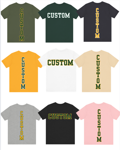 Adult Unisex Choose your Graphic Short Sleeve Soft Tee with Customized Back - Brooke Bruins