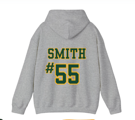 Adult Unisex Choose your Graphic Hoodie with Customized Back - Brooke Bruins