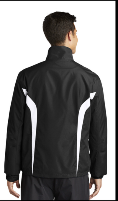 Adult Unisex Colorblock Windbreaker Jacket with Gold Logo