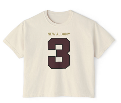 CUSTOMIZED Women's Eagles Team Uniform Home Jersey Boxy Crop Tee