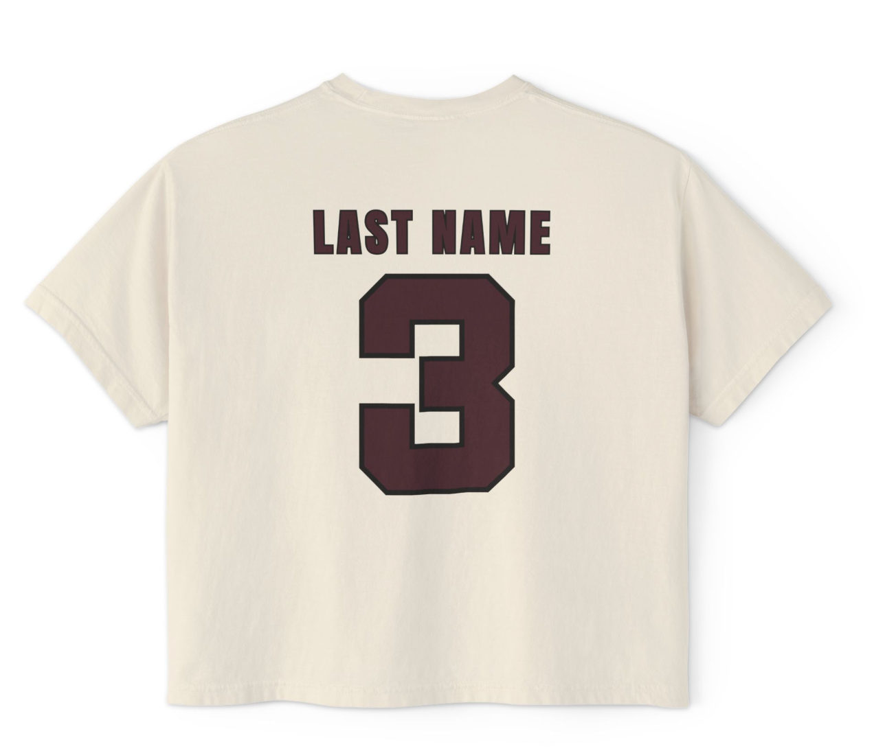 CUSTOMIZED Women's Eagles Team Uniform Home Jersey Boxy Crop Tee