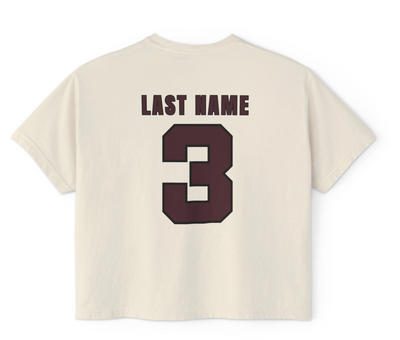 CUSTOMIZED Women's Eagles Team Uniform Home Jersey Boxy Crop Tee