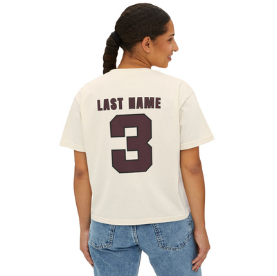 CUSTOMIZED Women's Eagles Team Uniform Home Jersey Boxy Crop Tee