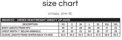 Adult Unisex Heavyweight Varsity Full Zip Hooded Jacket with Gold Classic Logo