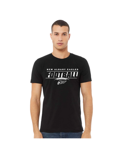 Adult Unisex New Albany Eagles Goal Line Graphic Short Sleeve Soft Tee