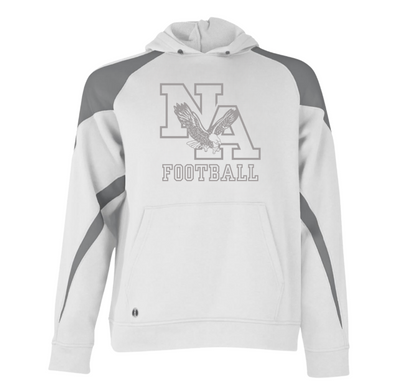 Adult Unisex New Albany Tonal Football Logo Graphic Holloway Colorblock Fleece Hoodie
