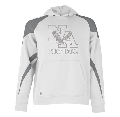 Adult Unisex New Albany Tonal Football Logo Graphic Holloway Colorblock Fleece Hoodie