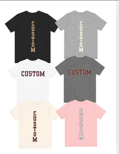 Youth Choose your Graphic Short Sleeve Soft Tee with Customized Back - New Albany Flag Football