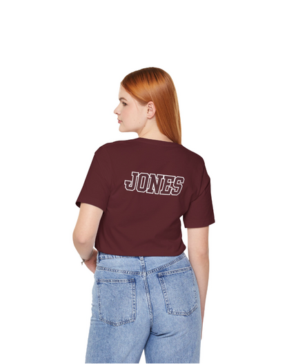 Adult Unisex Choose your Graphic Short Sleeve Soft Tee with Customized Back - New Albany Flag Football