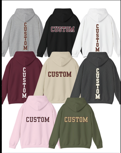 Adult Unisex Choose your Graphic Hoodie with Customized Back - New Albany Flag Football