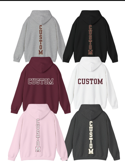 Youth Choose your Graphic Hoodie with Customized Back - New Albany Flag Football