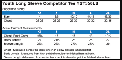 Youth Columbus Academy Vikings Football Graphic Sport-Tek Long Sleeve Competitor Performance Tee