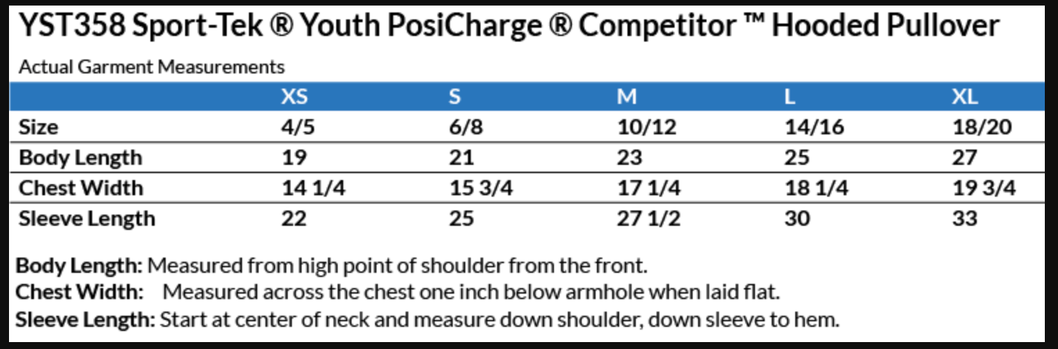 Youth Columbus Academy Vikings Football Graphic Sport-Tek Competitor Hooded Tee