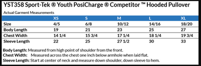 Youth Columbus Academy Vikings Football Graphic Sport-Tek Competitor Hooded Tee