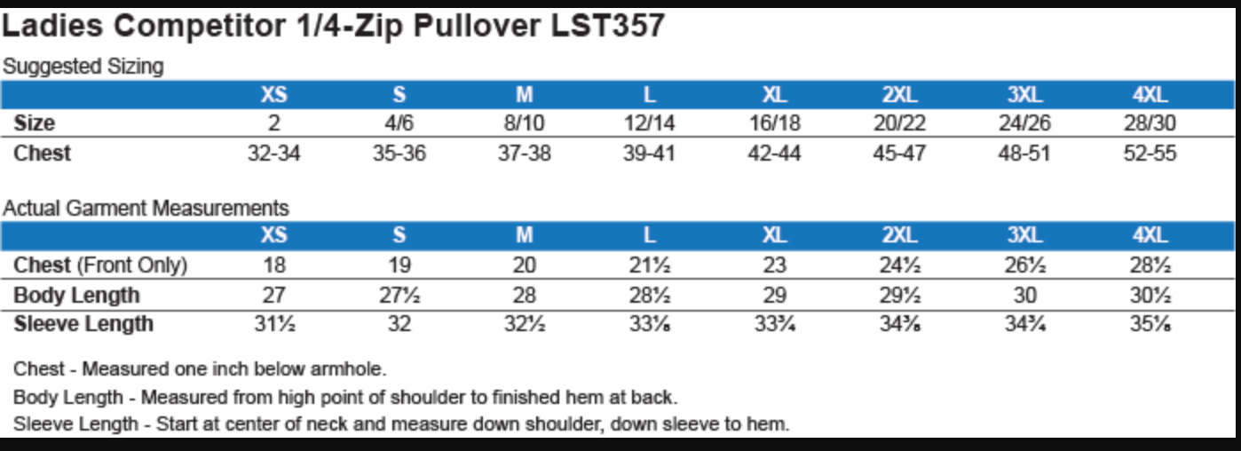 Women's Columbus Academy Vikings Football Sport-Tek Quarter Zip Pullover