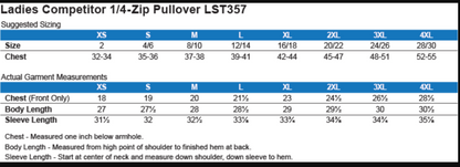 Women's Columbus Academy Vikings Football Sport-Tek Quarter Zip Pullover