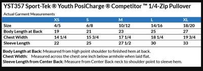 Youth Columbus Academy Vikings Football Sport-Tek Quarter Zip Pullover