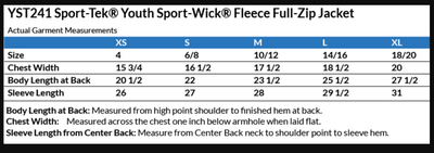 Youth Columbus Academy Vikings Football Sport-Tek Fleece Full-Zip Jacket