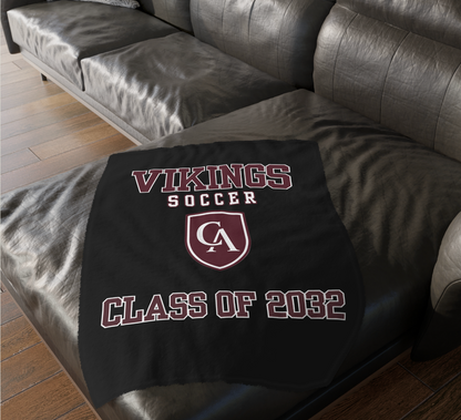 CUSTOMIZED Choose your Graphic Super Soft Reversible Velveteen Microfiber Blanket (Two-sided print) - Columbus Academy Fall Sports
