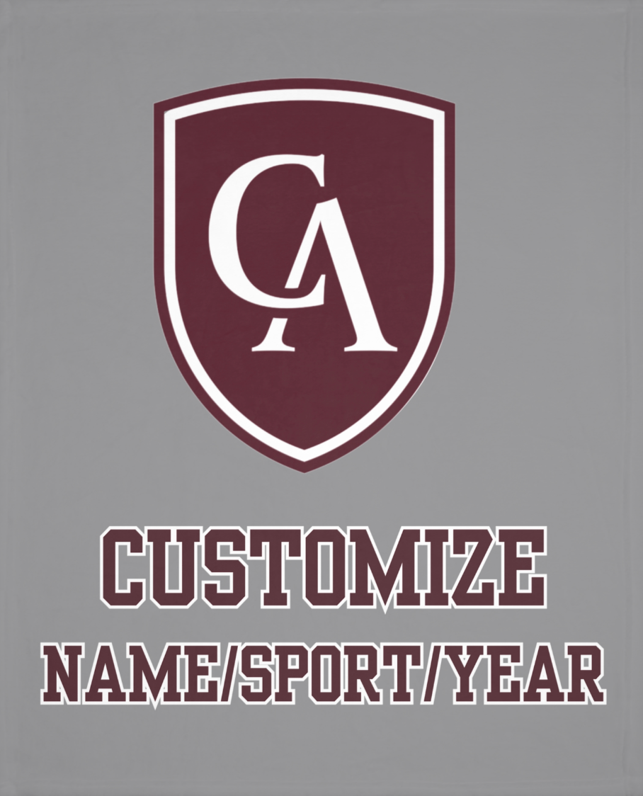 CUSTOMIZED Choose your Graphic Super Soft Reversible Velveteen Microfiber Blanket (Two-sided print) - Columbus Academy Winter Sports