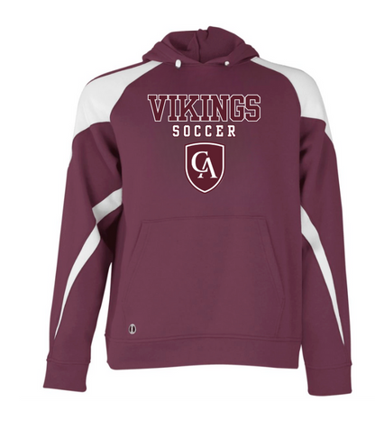 Adult Unisex Columbus Academy Vikings Soccer Graphic Holloway Colorblock Fleece Hoodie