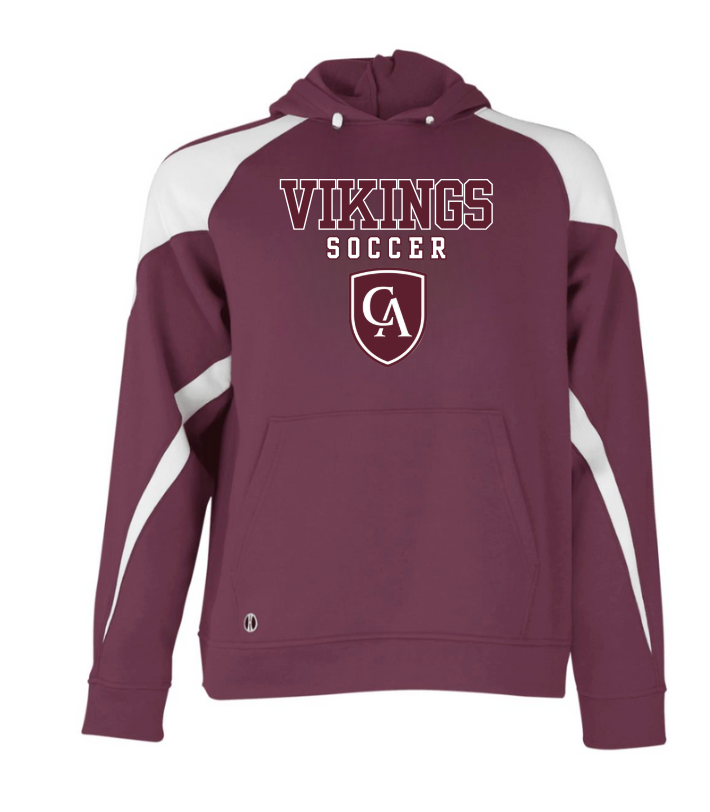 Adult Unisex Columbus Academy Vikings Soccer Graphic Holloway Colorblock Fleece Hoodie