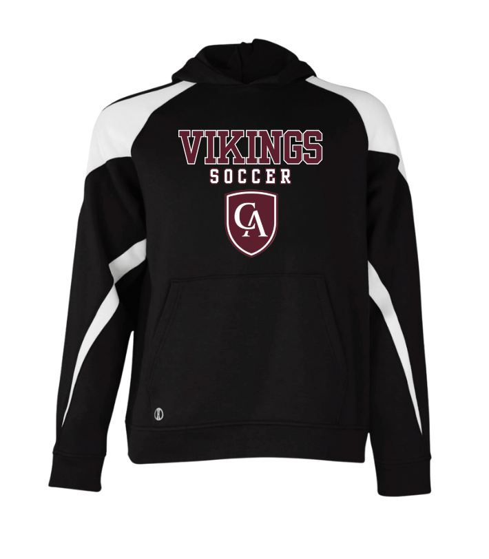 Adult Unisex Columbus Academy Vikings Soccer Graphic Holloway Colorblock Fleece Hoodie