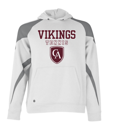 Adult Unisex Columbus Academy Vikings Tennis Graphic Holloway Colorblock Fleece Hoodie