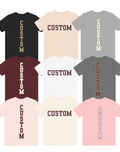 Adult Unisex Choose your Graphic Short Sleeve Soft Tee with Customized Back - New Albany Theatre