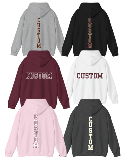 Youth Choose your Graphic Hoodie with Customized Back - Columbus Academy Winter Sports