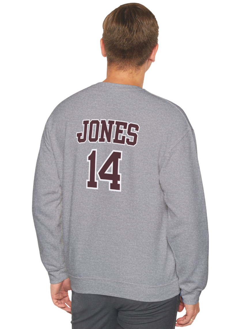Adult Unisex Choose your Graphic Sweatshirt with Customized Back - Columbus Academy Winter Sports