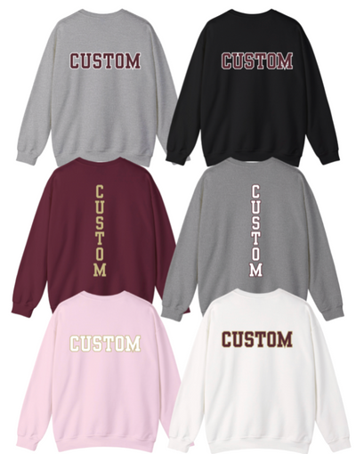 Youth Choose your Graphic Sweatshirt with Customized Back - Columbus Academy Fall Sports