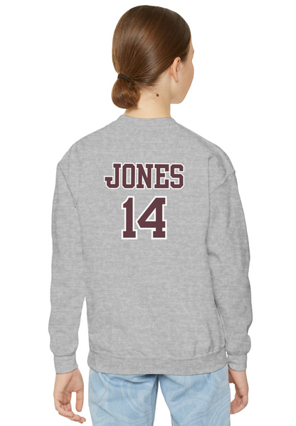 Youth Choose your Graphic Sweatshirt with Customized Back - Columbus Academy Winter Sports