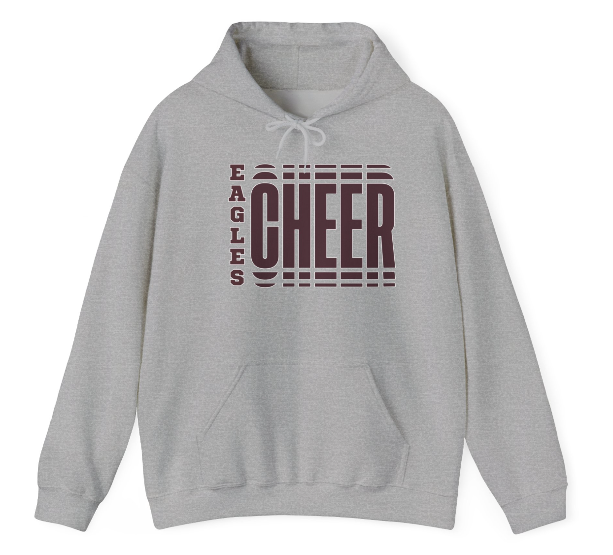 Adult Unisex Eagles Cheer Spirit Repeat Graphic Hoodie