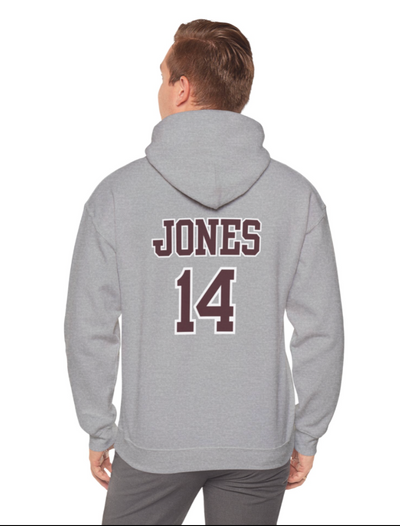 Adult Unisex Choose your Graphic Hoodie with Customized Back - New Albany Water Polo