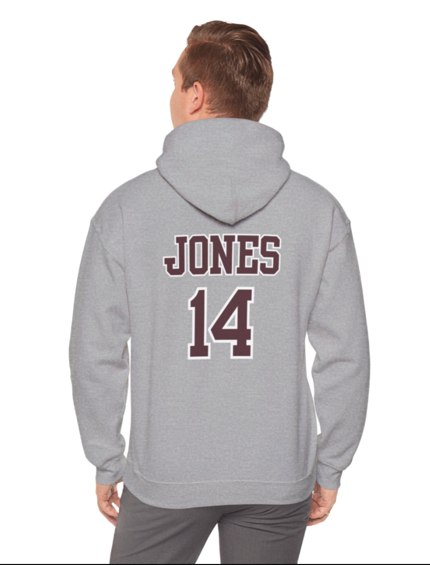 Adult Unisex Choose your Graphic Hoodie with Customized Back - New Albany Water Polo