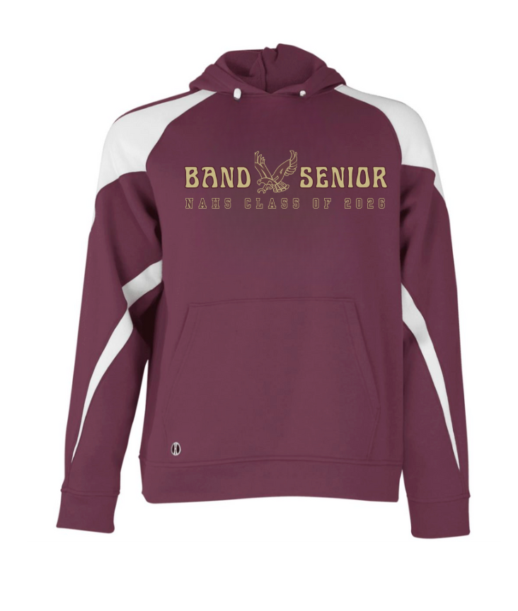 Adult Unisex Band Eagle Senior Graphic Holloway Colorblock Fleece Hoodie