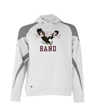 Adult Unisex Flying Band Eagle Graphic Holloway Colorblock Fleece Hoodie