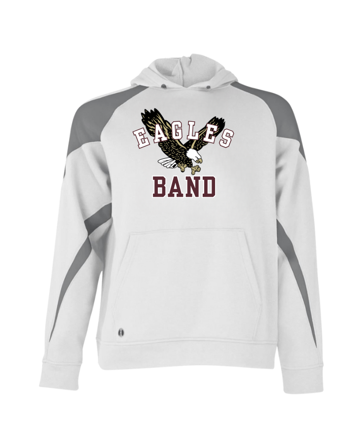 Adult Unisex Flying Band Eagle Graphic Holloway Colorblock Fleece Hoodie