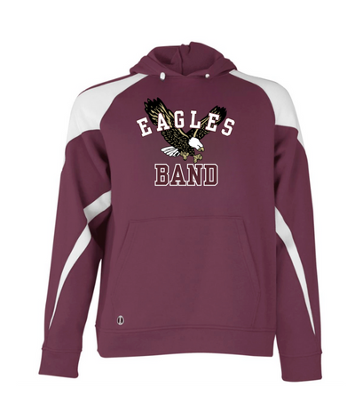 Adult Unisex Flying Band Eagle Graphic Holloway Colorblock Fleece Hoodie