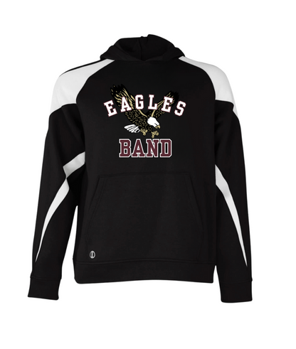 Adult Unisex Flying Band Eagle Graphic Holloway Colorblock Fleece Hoodie