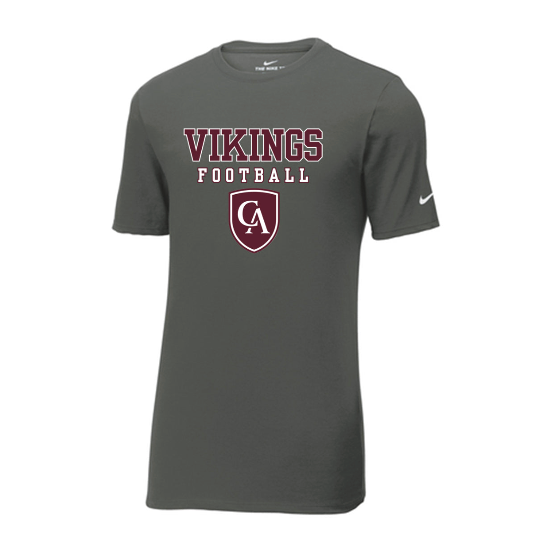 Adult Unisex Columbus Academy Vikings Football Graphic Nike Dri-FIT Performance Tee