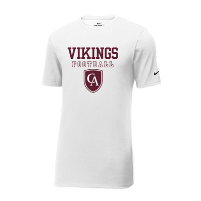 Adult Unisex Columbus Academy Vikings Football Graphic Nike Dri-FIT Performance Tee