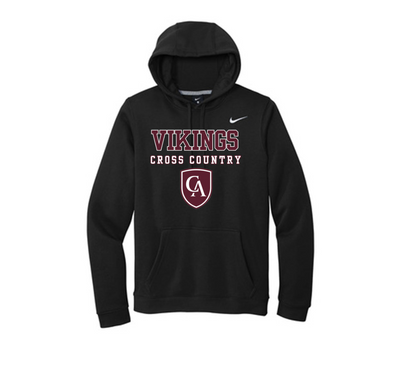 Adult Unisex Columbus Academy Vikings Cross Country Graphic Nike Club Fleece Hoodie
