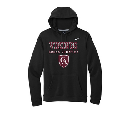 Adult Unisex Columbus Academy Vikings Cross Country Graphic Nike Club Fleece Hoodie