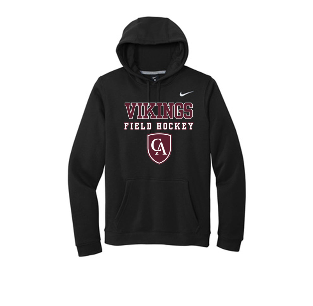 Adult Unisex Columbus Academy Vikings Field Hockey Graphic Nike Club Fleece Hoodie