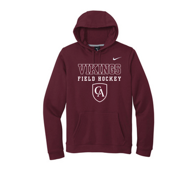Adult Unisex Columbus Academy Vikings Field Hockey Graphic Nike Club Fleece Hoodie